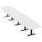 Skutchi Designs 20 Person Conference Table With Power Unit | 20' Boat Table | Harmony Series HAR-BOT-48X240-T.BK-WA7976-NA - alternate 1