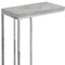 Homeroots 18.25" X 10.25" X 25.25" Grey Particle Board Metal  Accent Table 333169 - alternate 5