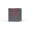 Strong Hold 6 drawer cabinet - (2x 2ft, 4x 5ft) - Red accents - Keyed Different S3036-PPDAS-0606DS - alternate 3