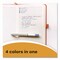 Bic Four-Color Shine Multi-Color Ballpoint Pen, Retractable, Medium 1mm, Black/Blue/Green/Red Ink, 3PK MMMTP31-AST - alternate 6