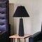 Homeroots 28" Black Ceramic Table Lamp With Black Cone Shade 524344 - alternate 5