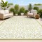Jonathan Y Madrid Vintage Filigree Textured Weave Green/Cream 5 ft. x 8 ft. Indoor/Outdoor Area Rug SMB107H-5 - alternate 1