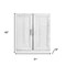 Homeroots Set Of Two White Wood Corner Accent Cabinet With Two Doors 719683 - alternate 4