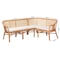 Bali & Pari Adede 2-Piece Natural Rattan Dining Nook Bench Set 261-14186-14187-ZORO - alternate 8
