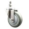 Service Caster 4 Inch 316SS Gray Polyurethane Wheel Swivel 10mm Threaded Stem Caster SCC SCC-SS316TS20S414-PPUB-M1015 - alternate 1