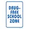 Signmission Drug-free School Zone, Heavy-Gauge Aluminum Rust Proof Parking Sign, 18" x 24", A-1824-25232 A-1824-25232 - alternate 3