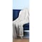 Homeroots 50" X 60" Gray Woven Cotton Geometric Throw Blanket with Fringe 516611 - alternate 9