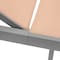 Leisuremod Marlin Patio Chaise Lounge Chair with Grey Aluminum Frame, Light Brown MLGR-77LBR - alternate 10