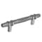 Amerock London 3-3/4 in 96 mm Center-to-Center Black Chrome/Satin Nickel Cabinet Pull BP36648BCRG10 - alternate 1