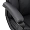 Elama High Back Adjustable Faux Leather Office Chair in Black and Black Base ELM-F-015 - alternate 6