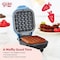 Dash Rise by 4'' Light Blue Mini Waffle Maker RMW001GBSK06 - alternate 7