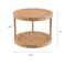Classic Cuisine Lazy Susan All-Natural Bamboo Round Two Tier Turntable Kitchen, Pantry and Vanity Organizer, 10 Inch 83-98 - alternate 5