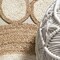Jonathan Y Skye Two-Tone Jute Circle Border Cream/Natural 5 ft Round Area Rug RNF113A-5R - alternate 7