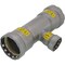 Viega MegaPressG tee P1 1.5 P2 1.5 P3 0.75 carbon steel zinc-nickel coating 25366 - alternate 3