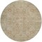 Homeroots 8' Beige Brown And Green Round Oriental Washable Indoor Outdoor Area Rug 603865 - alternate 9