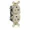 Leviton Straight Blade Receptacle, 5-20R, 20 A, 125V AC, Flush Mount, Self-Grounded M5362-I - alternate 1
