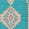Homeroots 9' X 12' Teal Blue Brown And Ivory Oriental Washable Indoor Outdoor Area Rug 598446 - alternate 6