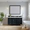 James Martin Vanities Brittany 60" Single Vanity, Black Onyx, w/ 3 CM Siberian Silestone Top w/FreePower Wireless Charger 650-V60S-BKO-FSFR - alternate 7