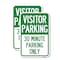 Signmission Visitor Parking Sign Visitor Parking 30 Minute Parking , 12'' X 18'', Heavy Gauge Aluminum, 2PK A-1218-2PACK-22727 - alternate 1
