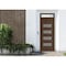 Vdomdoors Front Exterior Prehung Metal-Plastic Door, Manux 8113 Walnut, Top Sidelite Transom, Office Commerci MANUX8113EXD-WLN-W36xH80+14-LH - alternate 1