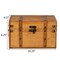 Vintiquewise Farmhouse Antique-Style Wood Treasure Chest with Leather Straps & Front Latch, Large QI004849.L - alternate 5