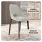 Leisuremod Amalfi Modern Dining Chair - Upholstered Accent Side Chair, Metal Legs, 4PK AC48GR4 - alternate 8