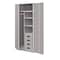Pucel Wardrobe Locker, 60 in W x 72 in H x 24 in D, 4 Drawers, With Padlock Hasp, Putty WSC-6072-24-4D-HASP - alternate 1