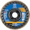 Pferd 5'' x 7/8'' A.H. POLIFAN Flap Disc - Z PSF TRIM STEELOX, Zirconia, 80 Grit, Flat 68106 - alternate 5