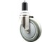 Service Caster 5 Inch 316SS Gray Polyurethane Wheel Swivel 1-5/8 Inch Expanding Stem Caster SCC-SS316EX20S514-PPUB-158 - alternate 1