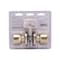 Prosource Passage Knob, Metal, Polished Brass, 2-3/8 to 2-3/4 in Backset, 1-3/8 to 1-3/4 in Thick Door TS730BRA4V - alternate 3