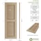 Ekena Millwork Rustic Two Equal Louver Knotty Pine Faux Wood Shutters (Per Pair), Primed Tan, 12"W x 52"H SHULV12X52KPPR - alternate 18