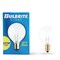 Bulbrite 40W Incandescent G12 Globe Bulb, Clear Dimmable Candelabra Screw Base E12 Bulb, 50PK 861050 - alternate 4
