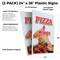 Signmission Pizza & Wings, Plastic Signs Only 24 Inch x 36 Inch, Corrugated Plastic, 2PK CSB-2436-2PACK-Pizza & Wings - alternate 2