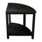 Lavish Home Corner Shower Bench Water Resistant Shower Stool for Inside Shower, Bathroom, or Sauna Foot Rest ST-BATH8-BLK - alternate 1