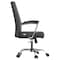 Leisuremod Evander Office Chair in Upholstered Leather and Iron Frame with Swivel and Tilt, Black EO20BLL - alternate 10