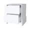 Homeroots 20" White Wood Two Drawer Nightstand 534909 - alternate 9