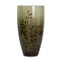 Homeroots 15" Dark Olive Green And Gold Branch Patterned Glass And Aluminum Table Vase 574250 - alternate 8
