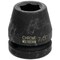 Performance Tool 1 in. Dr. 7/8 in. 6pt Impact Socket, Chrome Moly, Black Oxide M745-12 - alternate 1