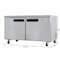 Koolmore 60 in. Two-Door Commercial Undercounter Freezer in Stainless Steel with Casters, KM-UCF-15SS KM-UCF-15SS - alternate 8