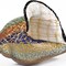 Homeroots 10" Gold Blue Green White Murano Glass Conch Shell Tabletop Sculpture 376117 - alternate 6