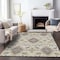 Homeroots 5' X 8' Ivory Brown And Green Oriental Washable Indoor Outdoor Area Rug 597693 - alternate 7