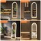 Simple Deluxe 63'x20' Arched Full Length Mirror with LED Lights, Body Floor Mirror with Dimming and 3 Color Light 3A88MIROGZ2063NWHT - alternate 7