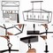 Jonathan Y Pagoda 49" 6-Light Classic Traditional Metal Linear Cage Lantern LED Pendant, Oil Rubbed Bronze/Brass JYL7439D - alternate 13