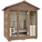 Saunaspa 3-4 Person Outdoor Red Cedar and Hemlock Cabin Sauna with Far Infrared, 6kW TOULE Rock Heater SS-OTHT002 - alternate 4