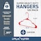 Lifemaster Heavy-Duty Plastic Hangers, Non-Slip, Space-Saving, Holds 5 lbs, Red, 120PK LMPLCRED120 - alternate 6