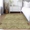 Homeroots 3' X 5' Brown Beige And Artichoke Green Floral Washable Indoor Outdoor Area Rug 588882 - alternate 8