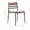 Flash Furniture Bridgeport Indoor-Outdoor Stacking Patio Chair w/Slatted Backrest, All-Weather Resin Chair in Gray DHF-317-APP-GRY-GG - alternate 10