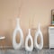 Uniquewise 30-Inch Frosted White Fiberglass Tall Floor Vase - Decorative Vase for Modern Home Decor QI004677.S - alternate 9