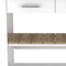 Homeroots White and Brown 40in Rolling Kitchen Cart With Storage 474097 - alternate 6