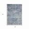 Homeroots 5' X 8' Blue And Silver Argyle Washable Indoor Outdoor Area Rug 615801 - alternate 7